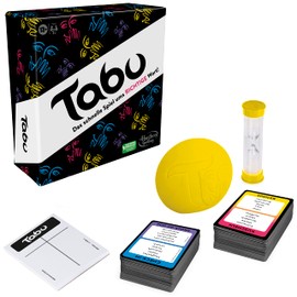 Hasbro Classic taboo game, party game, word game for adults and teenagers, guessing game for 4 and more players, from 13 years
