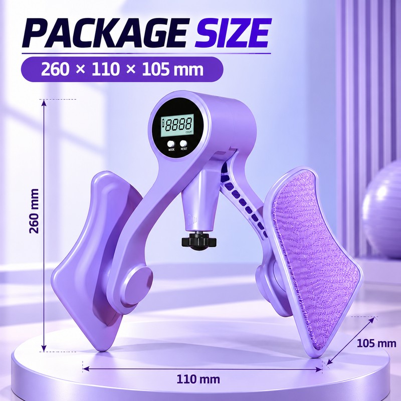 Digital Inner Thigh Exerciser for Home Workouts – Adjustable Resistance
