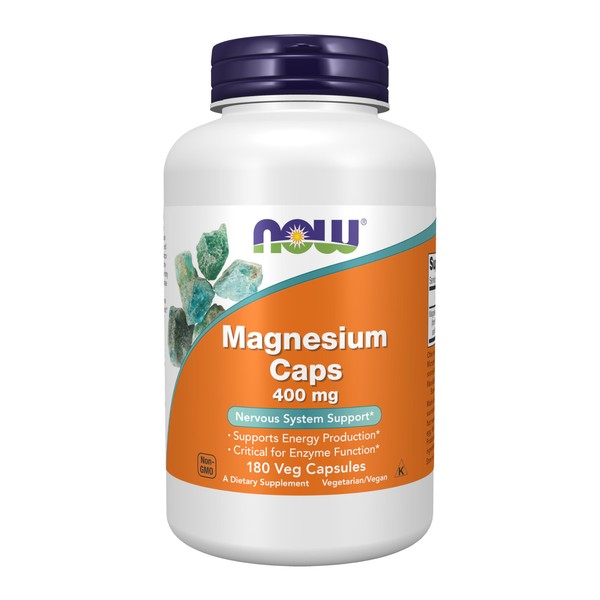 NOW Foods Supplements, Magnesium 400 mg, Enzyme Function*, Nervous System