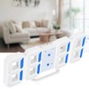 3D Digital LED Wall Clock Alarm Number Time Display USB