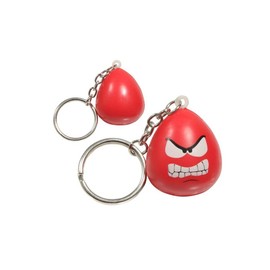 Mood Maniac Key Chain - Angry Emotion Face Stress Reliever (Angry)