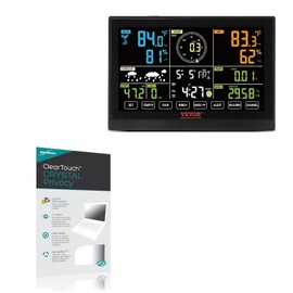 BoxWave Screen Protector Compatible with Vevor 7-in-1 Wi-Fi Weather Station (YT60234) - ClearTouch Crystal Privacy (2-Pack), Privacy Screen Protector Flexible Film Clear