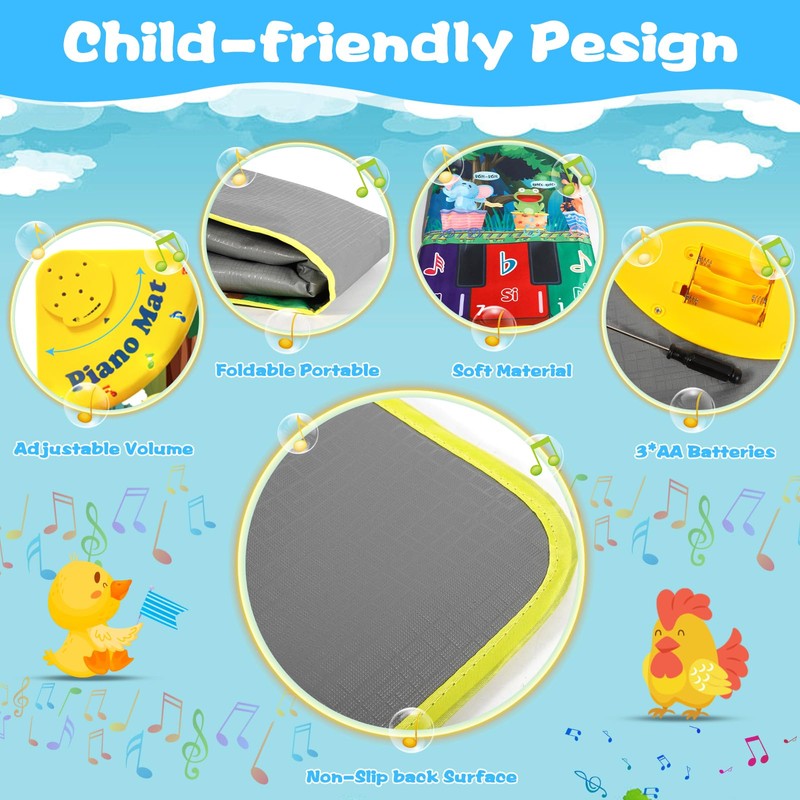 BGIUSQF Baby Piano 110 x 43 cm for 1 2