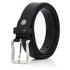 LINDENMANN Men's Full Leather Belt Made of Cowhide Leather, 30