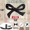 4 Pcs Black Bow Cabinet Knobs Vintage Bow Shape Cabinets