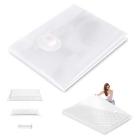 Vacuum Bag for Mattresses, 1 Waterproof Storage Bag for Mattress, 210 x 130 cm Vacuum Storage Bag for Mattresses, Space-Saving Vacuum Bag, Mattress Cover