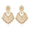 Jhumkas Indian Earrings for Women Gold Chandelier Earrings Ethnic Gold