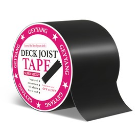 GEYYANG Joist Tape for Decking 4" x 50',Waterproof Deck Joist Tape,Anti-Corrosion, Self-Adhesive Deck Tape, Seal Butyl Deck Flashing Tape for Deck Joists and Beams(1 Roll)