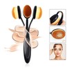 Tukefev Foundointa Magic Brush Powder Free Practical Traceless Petal Makeup