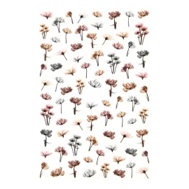 Nobranded 5 Hojas/350 Piezas De Arte De Uñas 3d De Flores Secas, Decor