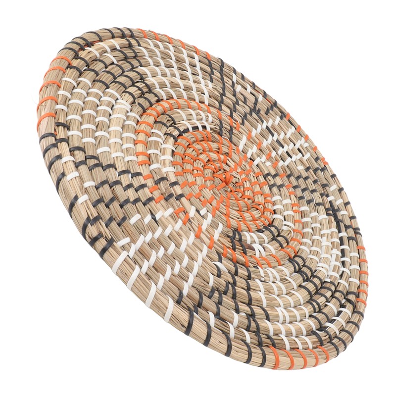 Grass Woven Placemats Nordic Style Innovative Round Placemats for Dining