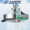 Ducha De Alta Presión De Acero Inoxidable Ajustable 5 Modos