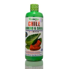 Shampoo de chile, romero y sábila de crecimiento acelerado sin parabenos, sin sal, Contiene 50% más keratina y 50% más eucalipto, apoya a que el cabello y las fibras capilares mejorando su condición