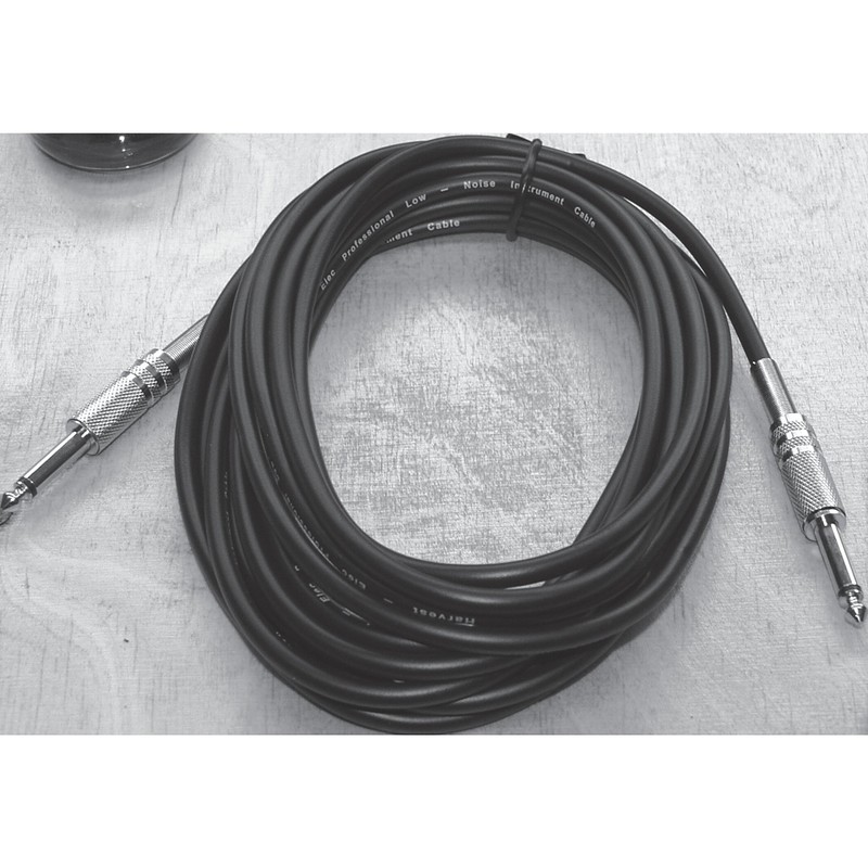 Klinke-Klinke Kabel Mono, 6,3mm, 6m