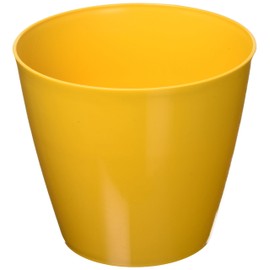 Robert Allen PIM01269 Charlevoix Plastic Flower Seedling Nursery Planter Pot, 6", Glossy Finish Harvest Color