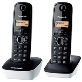 Panasonic KX-TG1612 - telephones (DECT, Desk, Black, White, LCD, AAA, Amber)