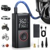 Powools Portable Car and Inflatables Tire Inflator with Large-Capacity Battery,