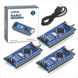 OSOYOO 3pcs Nano Module at+mega+328P-AU CH340 5V/16M USB-C Micro-Controller Board for Arduino Nano V3.0