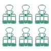 19mm 80pcs Binder Clips Strong Clamping Force Metal Hollow Tail