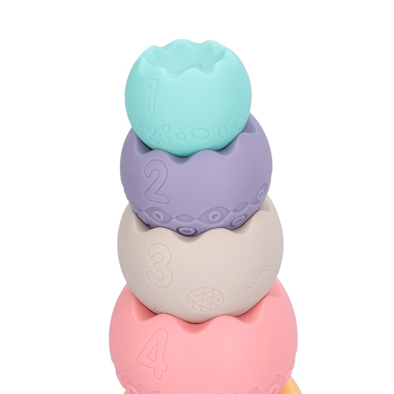 Stacking Ball Toy Portable Cute Elegant Baby Stacking Building Blocks