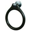 Bisk 00975 Madagaskar Hand Towel Ring in Brushed Nickel and