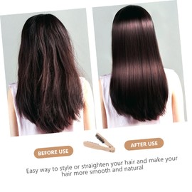 Baluue 2pcs Shaped Hair Straightening Brush Multipurpose Hair Tool for Smooth Styles Anti-static Design for Comfortable Use and Styling