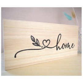 Home Solid Wood Freestanding Plaque. Wooden Shelf Sideboard Decor. Newlywed New Home Birthday Home Ornament. Aunt Friend Colleague Gift
