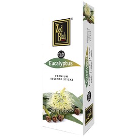 ZED BLACK Premium Eucalyptus Natural Incense Sticks - 20 Sticks Per Box & 6 Boxes Inside (Total 120 Sticks) - Use It at Home or Workplace – Alluring Aroma Sticks