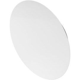 Repa Market ø8" Inch White Steel Universal Diffuser - Adjustable Valve - Air Intake, Supply, Exhaust Duct Ventilation - Round Seamless Metal Soffit Vent Cover - Home Office Wall Ceiling