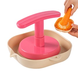 Garlic Grinder Hand - Carrot Press Mincer,Carrot Grater Kitchen Grinding Masher Vegetable Cutter Multifunctional Manual Portable for Nut Home Salad Prep