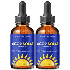 (2 Pack) Vigor Solar Gotas – Daily Nutrient Drops Formula with a Clean, Natural Blend to Support Performance, Stamina & Active Energy | Just a Few Easy Drops for Everyday Wellness (60 Servings)