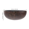 Cabilock Natural Coconut Bowl Shell Bowls Key Bowl for Entryway