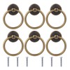 Pack of 6 Antique Ring Handles Drawer Ring Handles Vintage