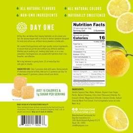 Day One ElectroGummies – Electrolyte Hydration Gummies – Ideal to Boost Hydration & Energy – Supplement for Post & Pre Workout – for Men, Women, Kids – Yuzu Citrus Flavored – 60 Gummies