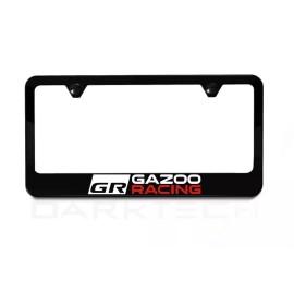 Street & Performance GR Gazoo Racing License Plate Frame | Black Metal | Street Racing Performance