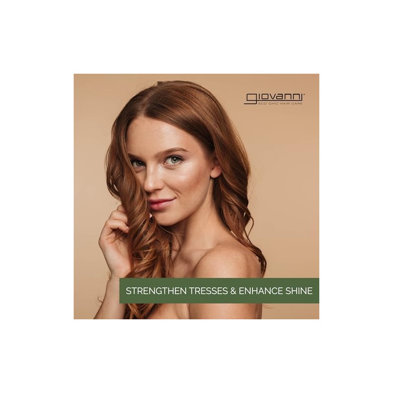 Giovanni Invigorating Tea Tree Shampoo - Triple Treat Strengthening, Conditioning,