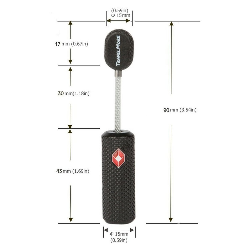1-Pack TSA Approved Luggage Lock with Keys for Travel |
