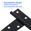 4 Pcs Heavy Duty T Hinges with Mounting Screw, 6