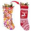 Christmas Stockings, Santa Stockings, 2, 46 cm, Large Knitted Christmas