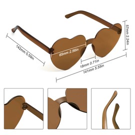 STORYCOAST Heart Shaped Sunglasses Candy Colors Love Sunglasses for Women Girls Teens Bachelorette Party Accessories