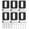 6Pcs Metal Mirror Clips for Wall Mounting, Mirror Holder Clips