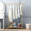 FONECHIN Industrial Pipe Clothing Rack, Heavy Duty Metal Clothes Rack