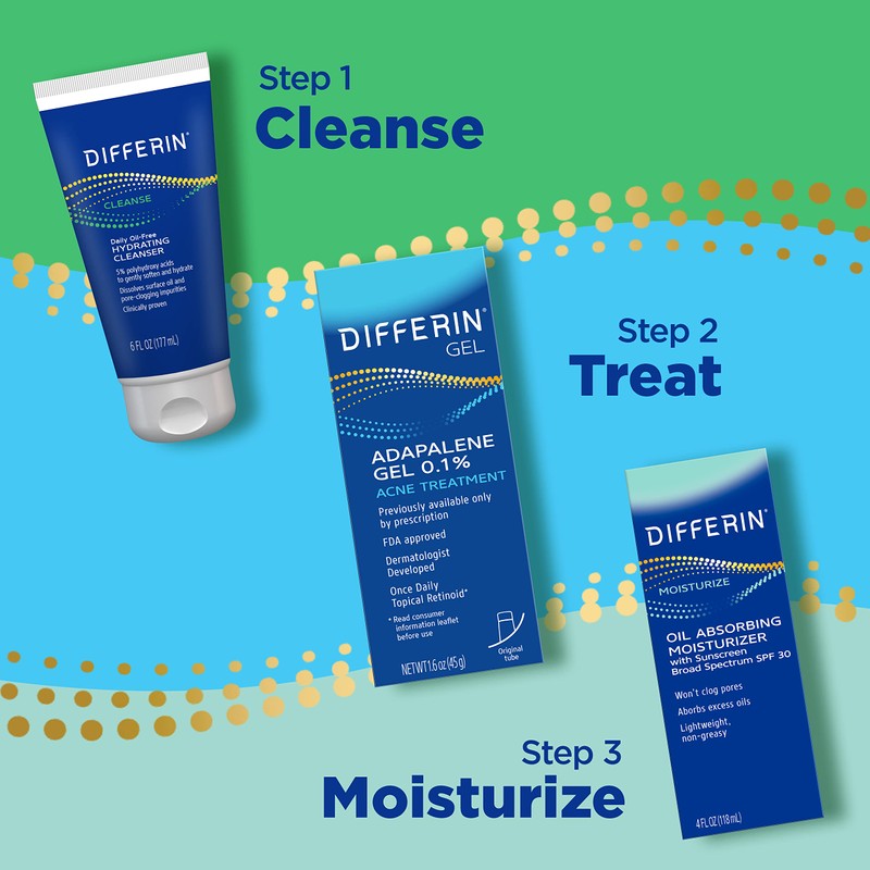 Crema Hidratante Differin Oil Absorbente Con Spf 30 120 Ml