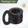 sourcing map 10 Pcs 3/4" Black Flat Washers, 37mm Outer