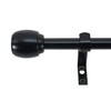 Decopolitan 30890-BL48 5/8" Cap Curtain Rod Set, 48 to 84