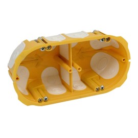 KOPOS KPL 64-50/2LD_NA Cavity Wall Device Box (L x W) 138 mm x 68 mm, Yellow