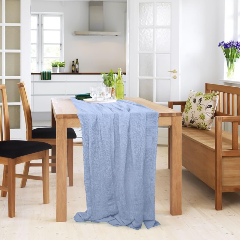 Cheesecloth Table Runner, Sage Green Cheesecloth Table Runner Rustic Gauze