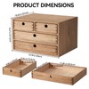 Kirigen Wood Desktop Storage Cabinet/Workspace Document Office necessity Organizer with