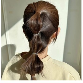 Dofash 2 * 75MM Snag-free Elastic Hair Ties Rubber Bands for Hair Elastic Hair Bands Hair Rubber Bands Hair Elastics for Women's Hair - 150pcs (Black)