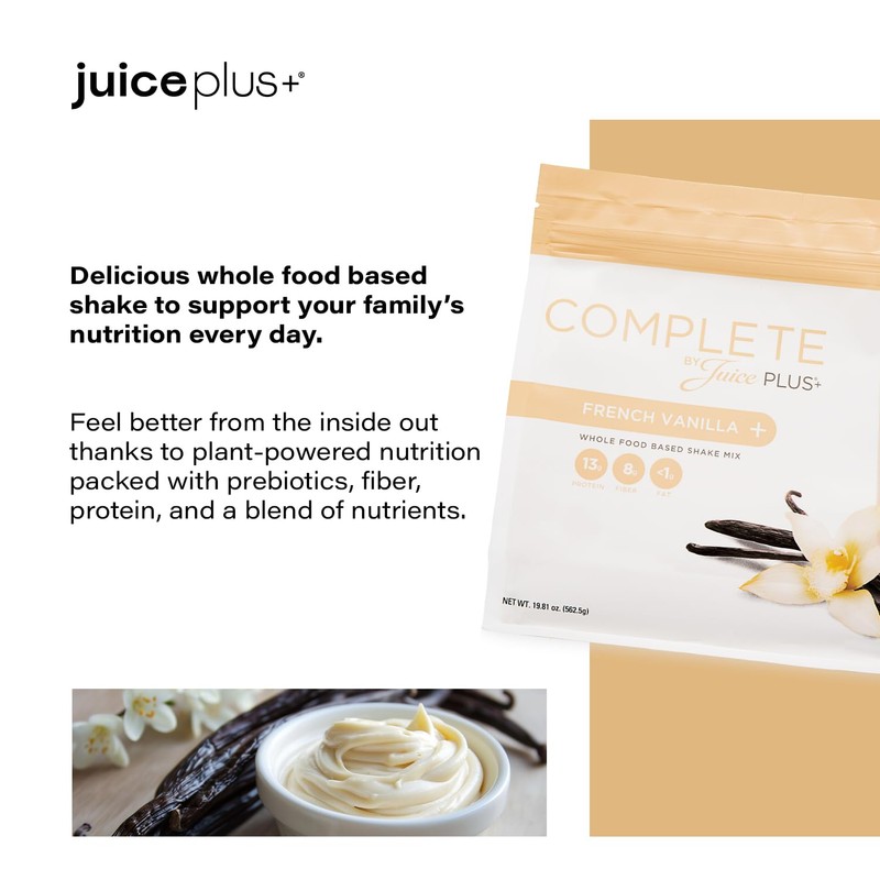 Complete by JuicePlus+ Single Serve French Vanilla Shakes - Plant-Based